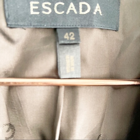 Escada Chocolate Brown Pin Striped Suit - Picture 5 of 12